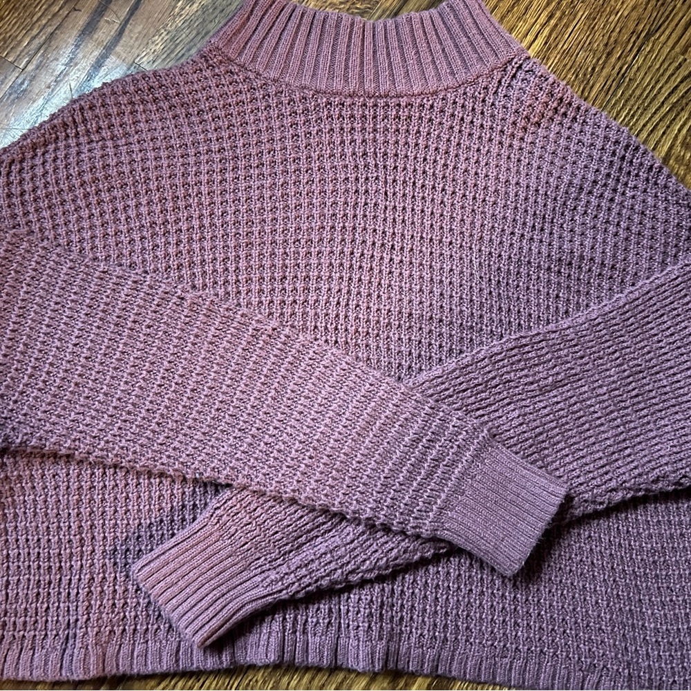 Hollister Mauve Knit Sweater